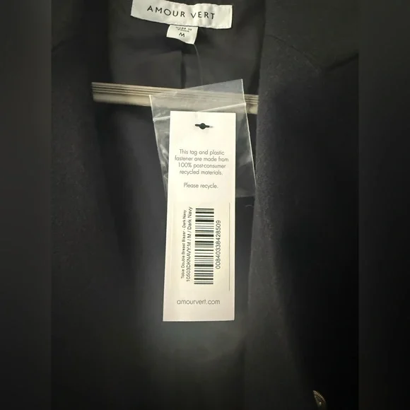 Women's Black Double-Breasted Blazer - Picture 4 of 5